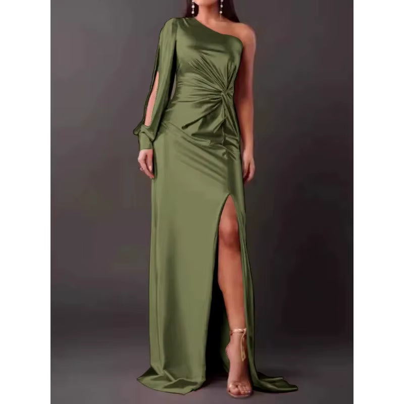 Velvara™ LuxeFit Summer Slit Dress – Effortless Sophistication in Every Step