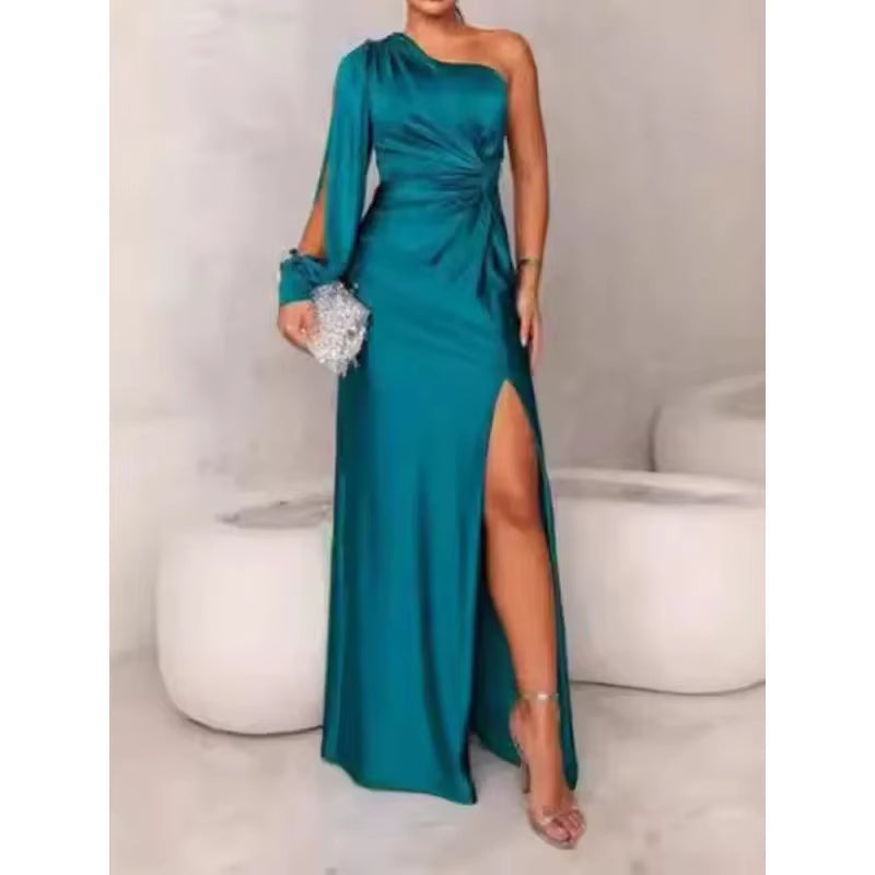 Velvara™ LuxeFit Summer Slit Dress – Effortless Sophistication in Every Step