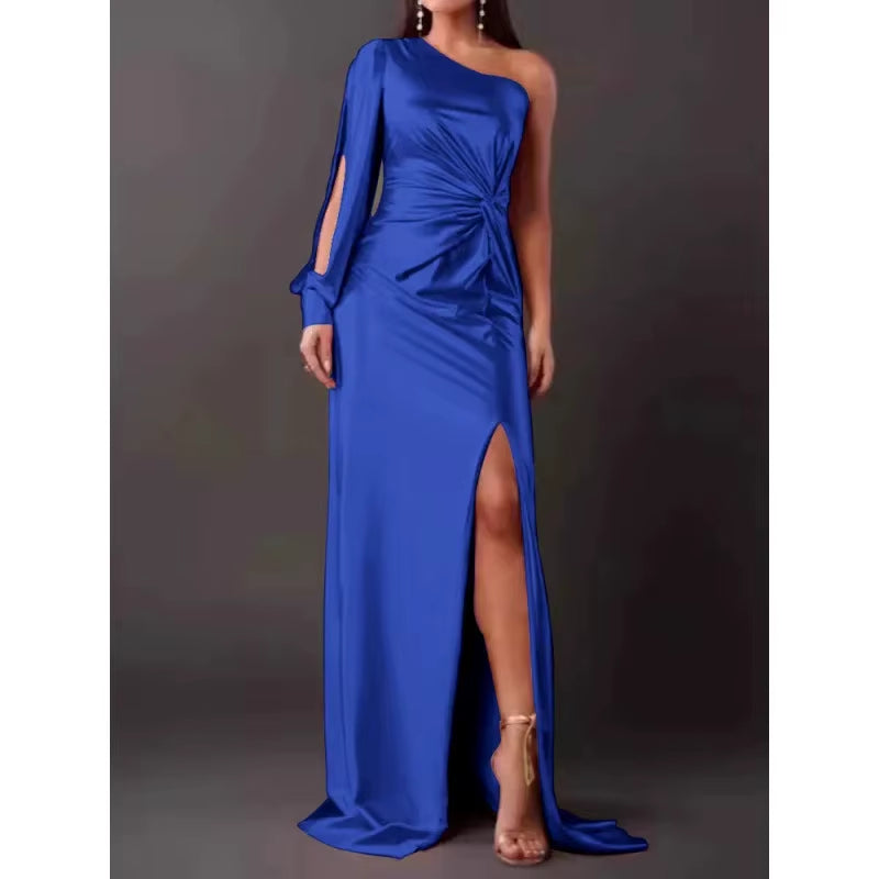 Velvara™ LuxeFit Summer Slit Dress – Effortless Sophistication in Every Step