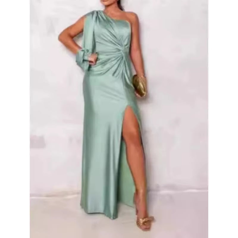 Velvara™ LuxeFit Summer Slit Dress – Effortless Sophistication in Every Step